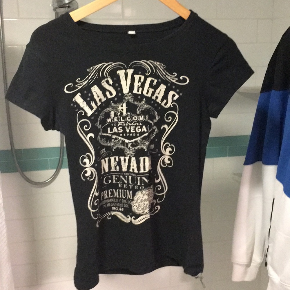 Authentic Las Vegas black tee